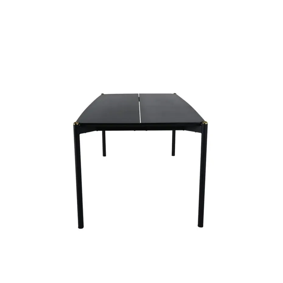 Eettafel Zwart Hout - 190x90x75cm - Pelle