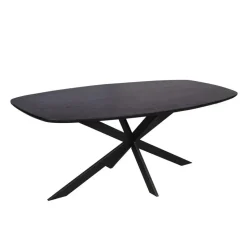 Eettafel Zwart Hout - 200x100x76cm - Ferris