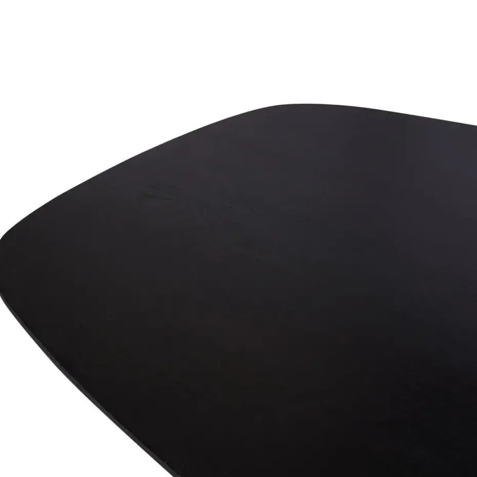 Eettafel Zwart Hout - 200x100x76cm - Ferris