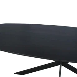 Eettafel Zwart Hout - 200x100x76cm - Ferris