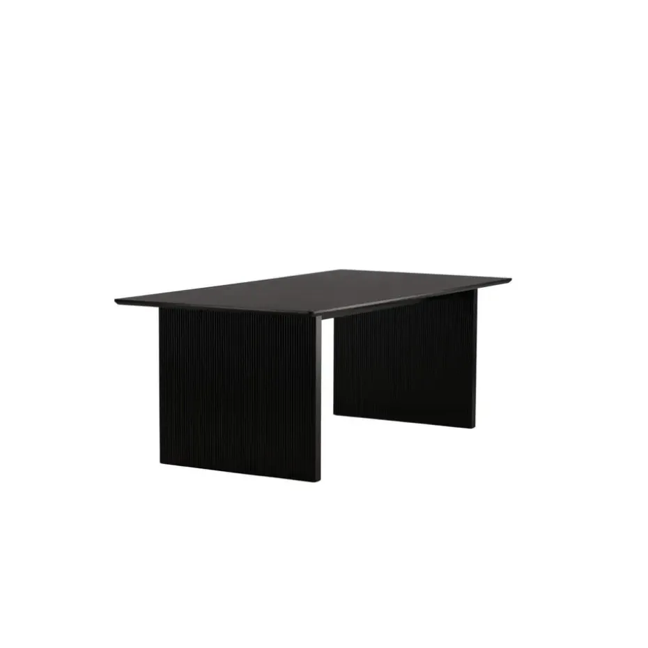 Eettafel Zwart Hout - 200x100x75cm - Vail