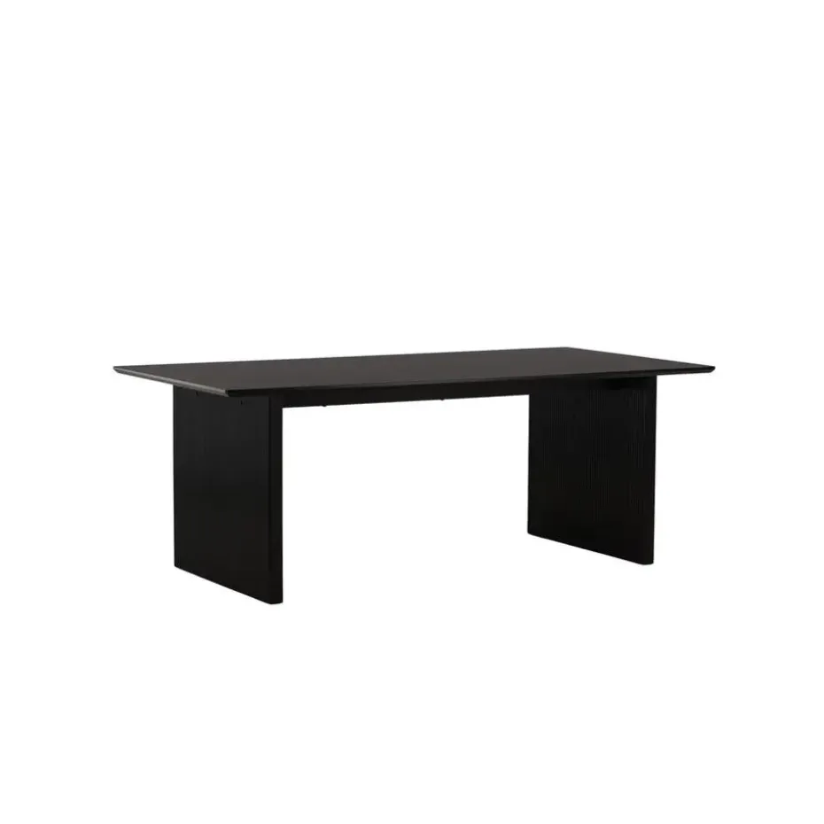 Eettafel Zwart Hout - 200x100x75cm - Vail