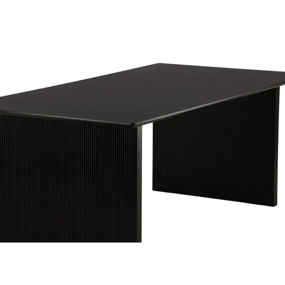 Eettafel Zwart Hout - 200x100x75cm - Vail