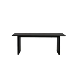 Eettafel Zwart Hout - 200x100x75cm - Vail