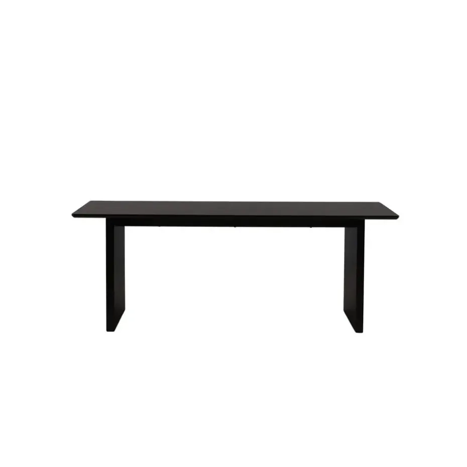 Eettafel Zwart Hout - 200x100x75cm - Vail
