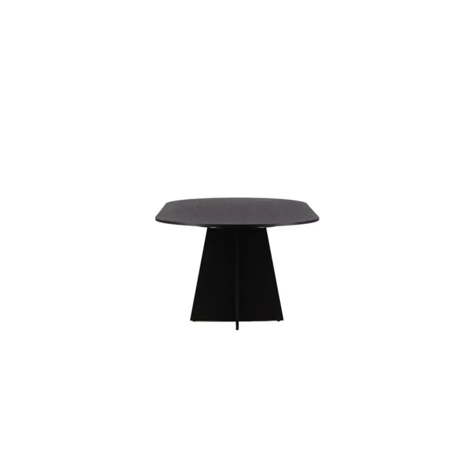 Eettafel Zwart Hout - 230x115x76cm - Bootcut