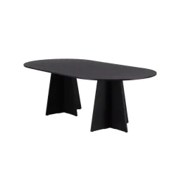 Eettafel Zwart Hout - 230x115x76cm - Bootcut