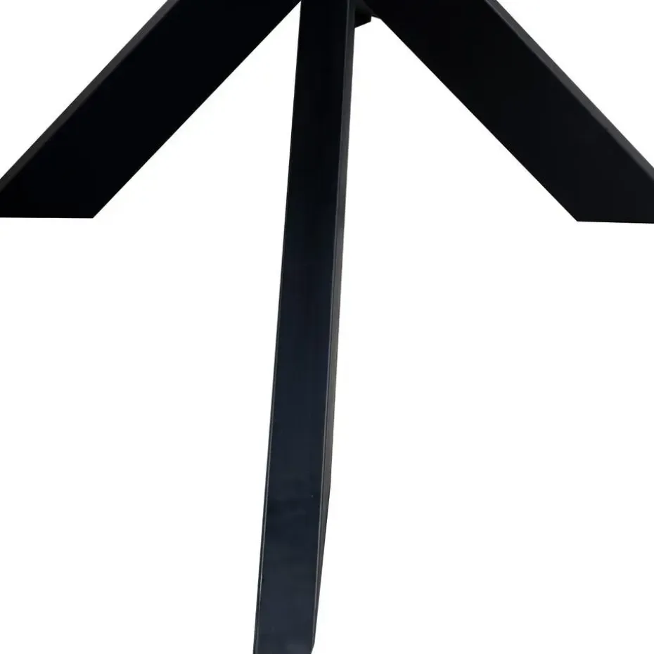 Eettafel Zwart Mangohout - 200x100x78cm - Diamond