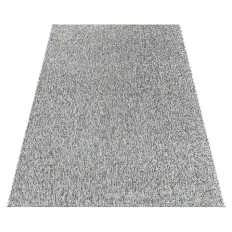 Effen Vloerkleed Laagpolig Lichtgrijs - 200x290 CM