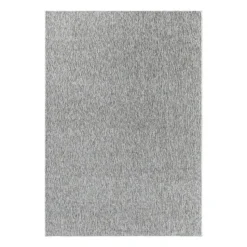 Effen Vloerkleed Laagpolig Lichtgrijs - 140x200 CM