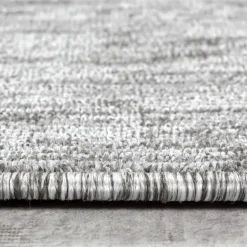 Effen Vloerkleed Laagpolig Lichtgrijs - 140x200 CM