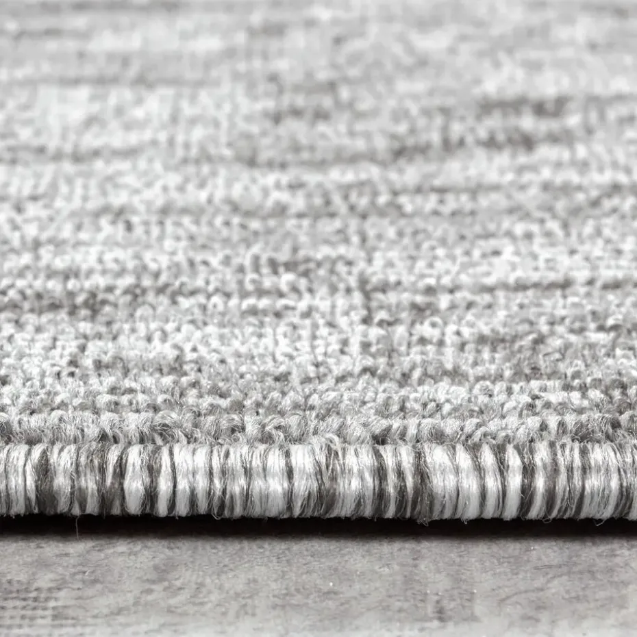 Effen Vloerkleed Laagpolig Lichtgrijs - 240x340 CM
