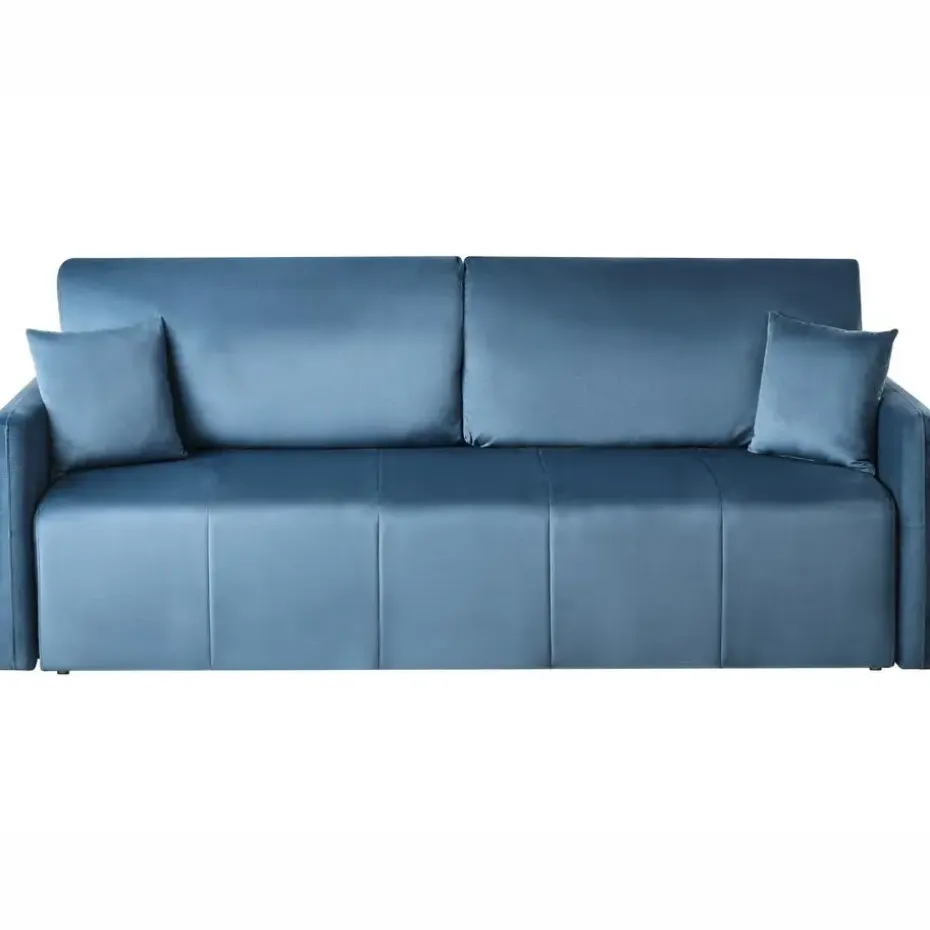EGGE - Driezitsbank - Blauw - Fluweel