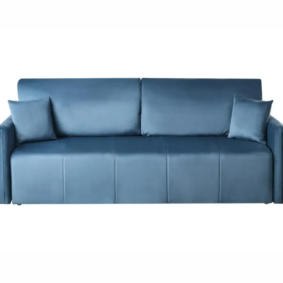 EGGE - Driezitsbank - Blauw - Fluweel