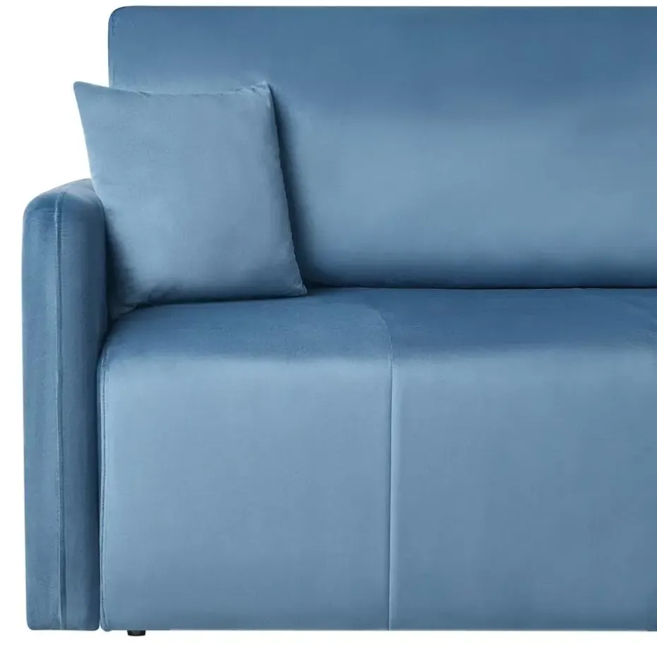 EGGE - Driezitsbank - Blauw - Fluweel