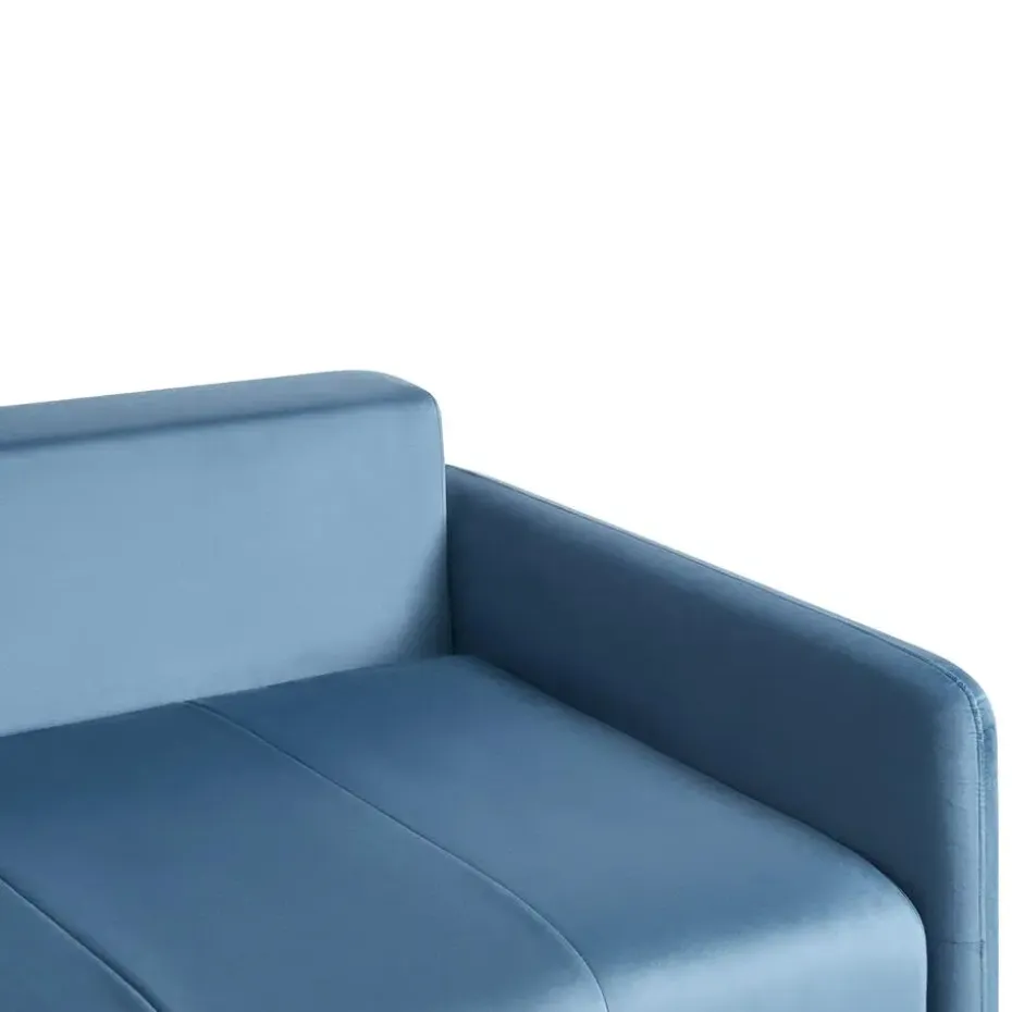EGGE - Driezitsbank - Blauw - Fluweel