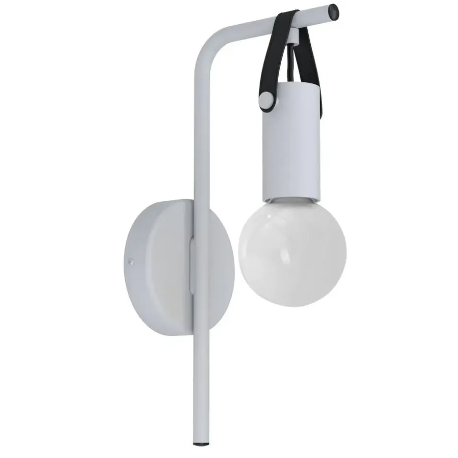 EGLO Apricale Wandlamp - E27 - Leer - Zwart/Bruin