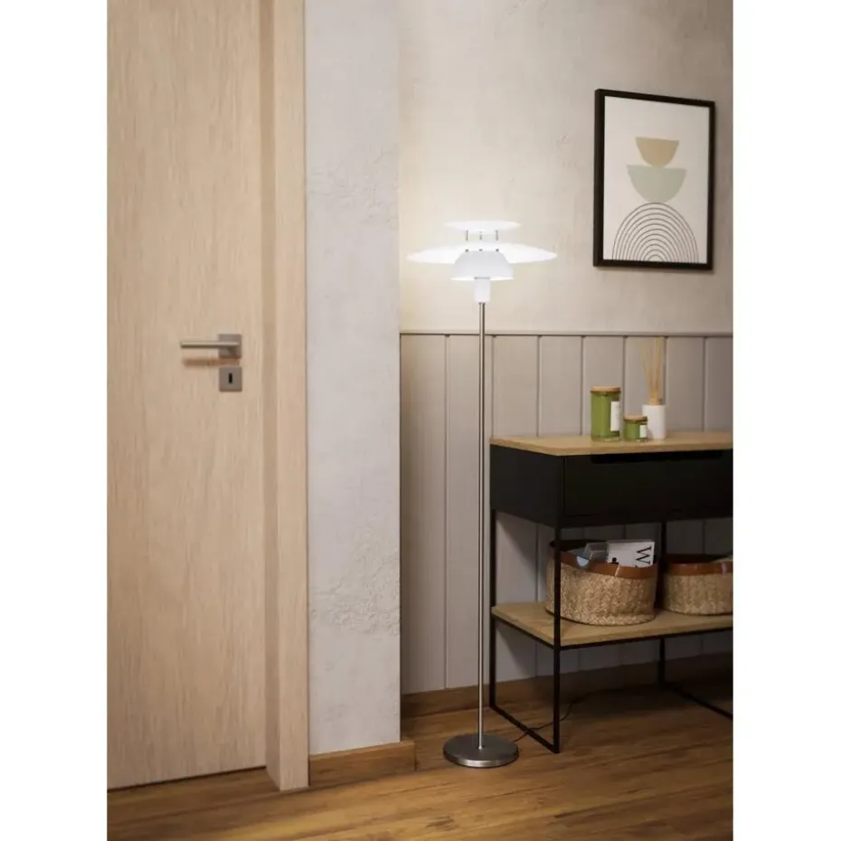EGLO Brenda Staande lamp - E27 - 43 cm - Wit