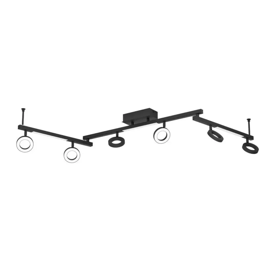 EGLO Cardillio 1 Opbouwspot - LED - 158 cm - Zwart