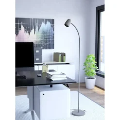 EGLO Carlo Vloerlamp - E14 - 170 cm - Zandkleur - Kantelbaar