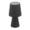 EGLO Carpara Tafellamp - E14 - H 34 cm - Textiel/Linnen - Wit/Bruin