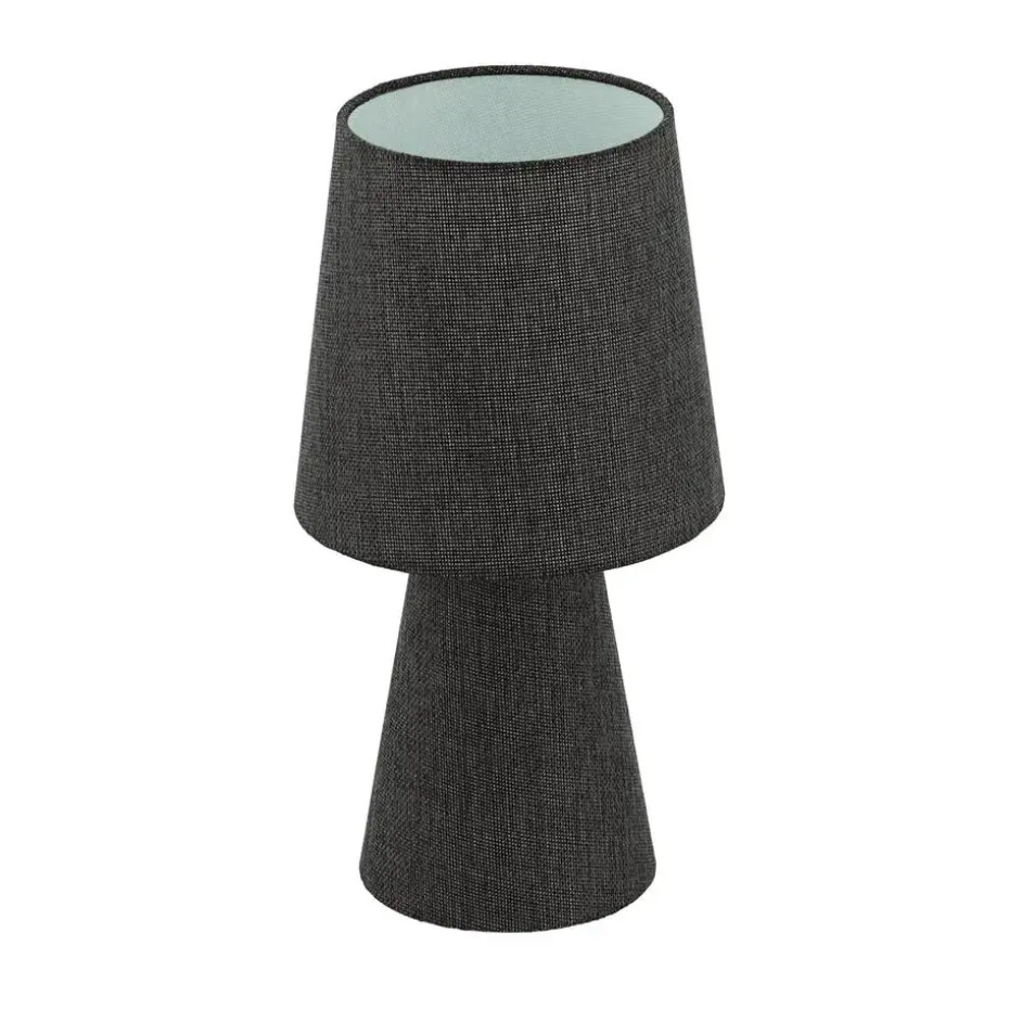 EGLO Carpara Tafellamp - E14 - H 34 cm - Textiel/Linnen - Wit/Bruin