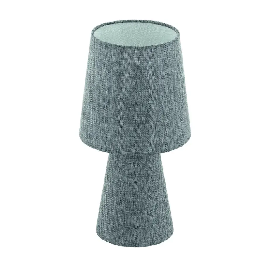 EGLO Carpara Tafellamp - E14 - H 34 cm - Textiel/Linnen - Grijs