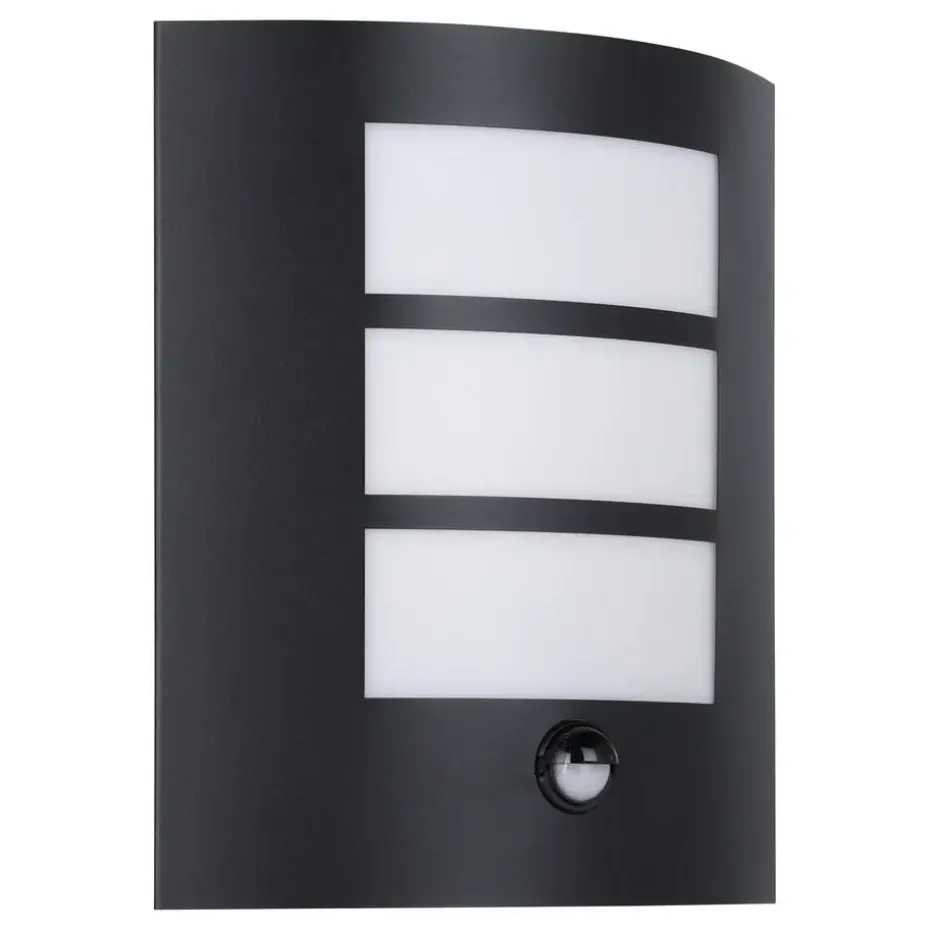 EGLO City Wandlamp - E27 - 23.5 cm - Zwart