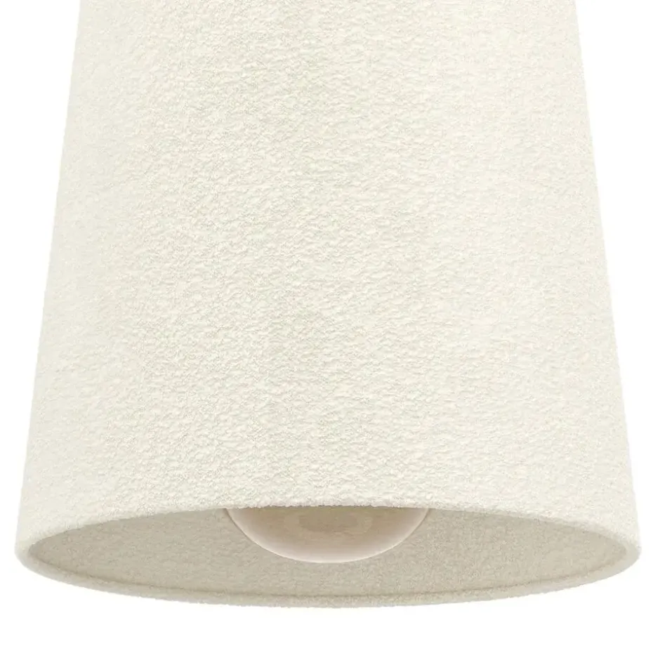 EGLO Febres Hanglamp - E27 - teddy stof - Zwart/Wit