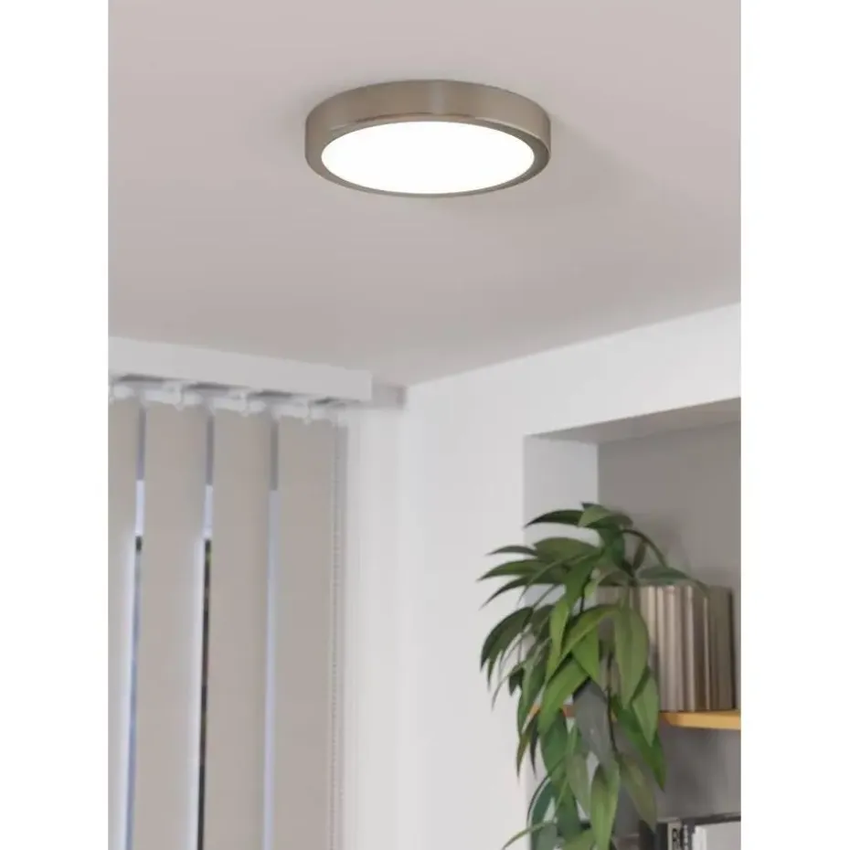 EGLO Fueva 5 Plafonnière - LED - 21 cm - Nikkelmat