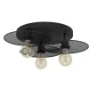EGLO Ikeston Plafondlamp - E27 - Ø 53 cm - Zwart - Staal