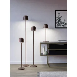 EGLO Mannera-L Staande lamp - USB-C - H 140 cm - Roestbruin