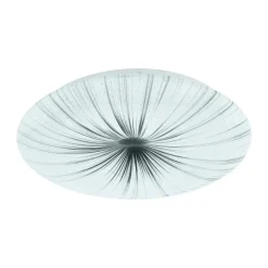 EGLO Nieves Wandlamp/Plafondlamp - LED - Ø 41 cm - Wit/Zilver