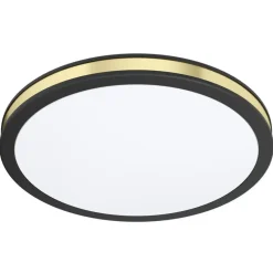 EGLO Pescaito Plafond- en Wandlamp - LED - Ø 28 cm - Zwart/Wit/Goud