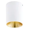 EGLO plafondspot Polasso - wit/goud - Ø10 cm