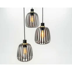 EGLO Pocicas Hanglamp - E27 - Ø 35 cm - Zwart/Goud