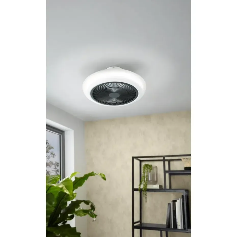 EGLO Sangineto Plafondventilator - LED - Ø 45,5 cm - Wit, Zwart
