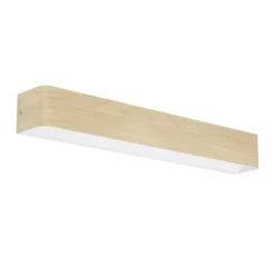 EGLO Sania 6 Wandlamp - LED - 62 cm - Bruin/Wit