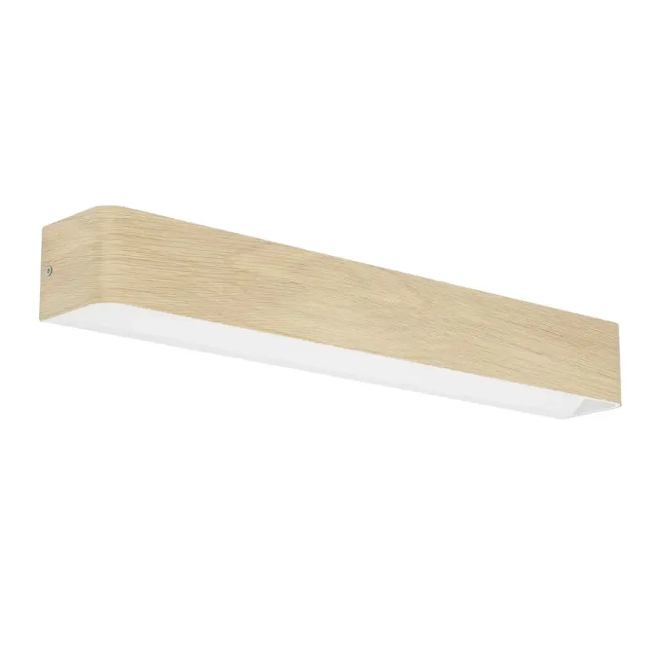 EGLO Sania 6 Wandlamp - LED - 62 cm - Bruin/Wit