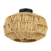 EGLO Sheldon Plafondlamp - E27 - Ø 38 cm - Bruin/Zwart - Papier