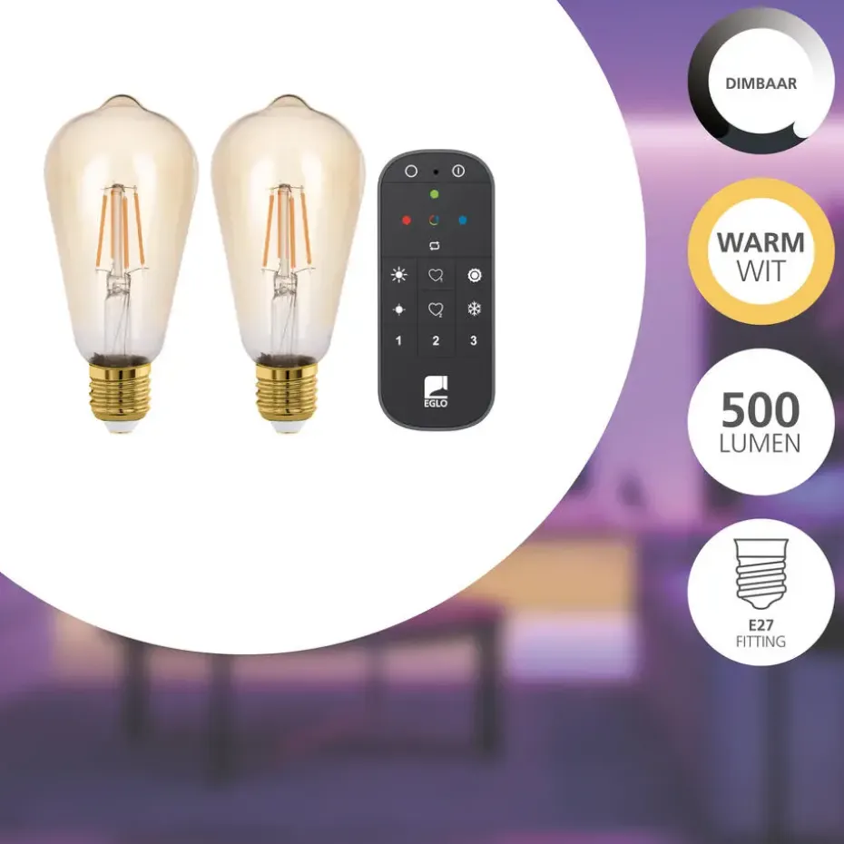 EGLO starter-z Starterspakket - E27 LED Lampen - Afstandsbediening