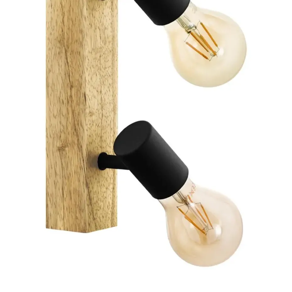 EGLO Townshend 3 Spot - E27 - 63 cm - Bruin/Zwart