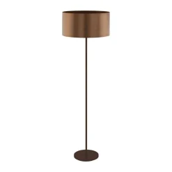 EGLO vloerlamp Saganto - bruin/koperkleur