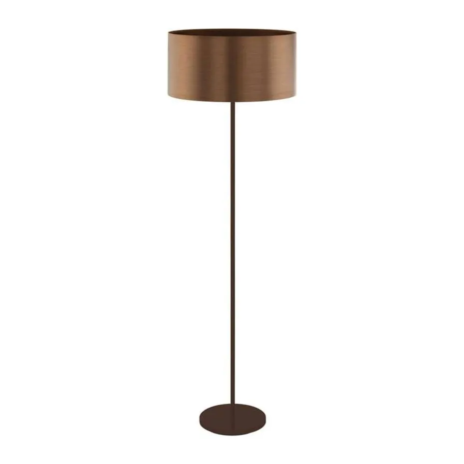 EGLO vloerlamp Saganto - bruin/koperkleur