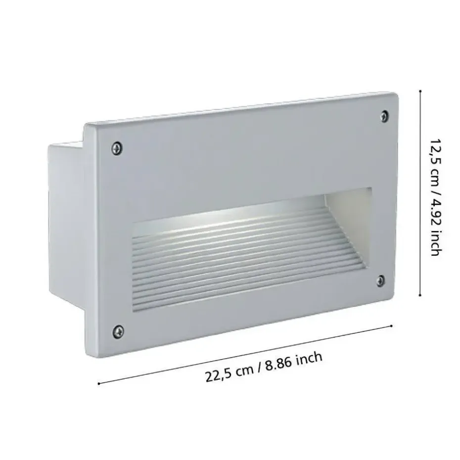 EGLO Zimba Wandlamp - E14 - 22.7 cm - zilver