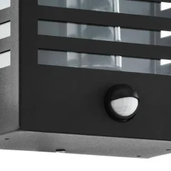 EGLOAlamonte3WandlampBuiten-E27-29,5cm-Sensor-Zwart