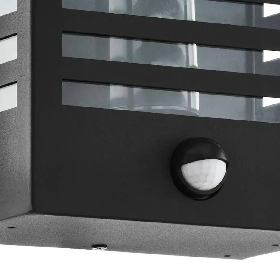 EGLOAlamonte3WandlampBuiten-E27-29,5cm-Sensor-Zwart