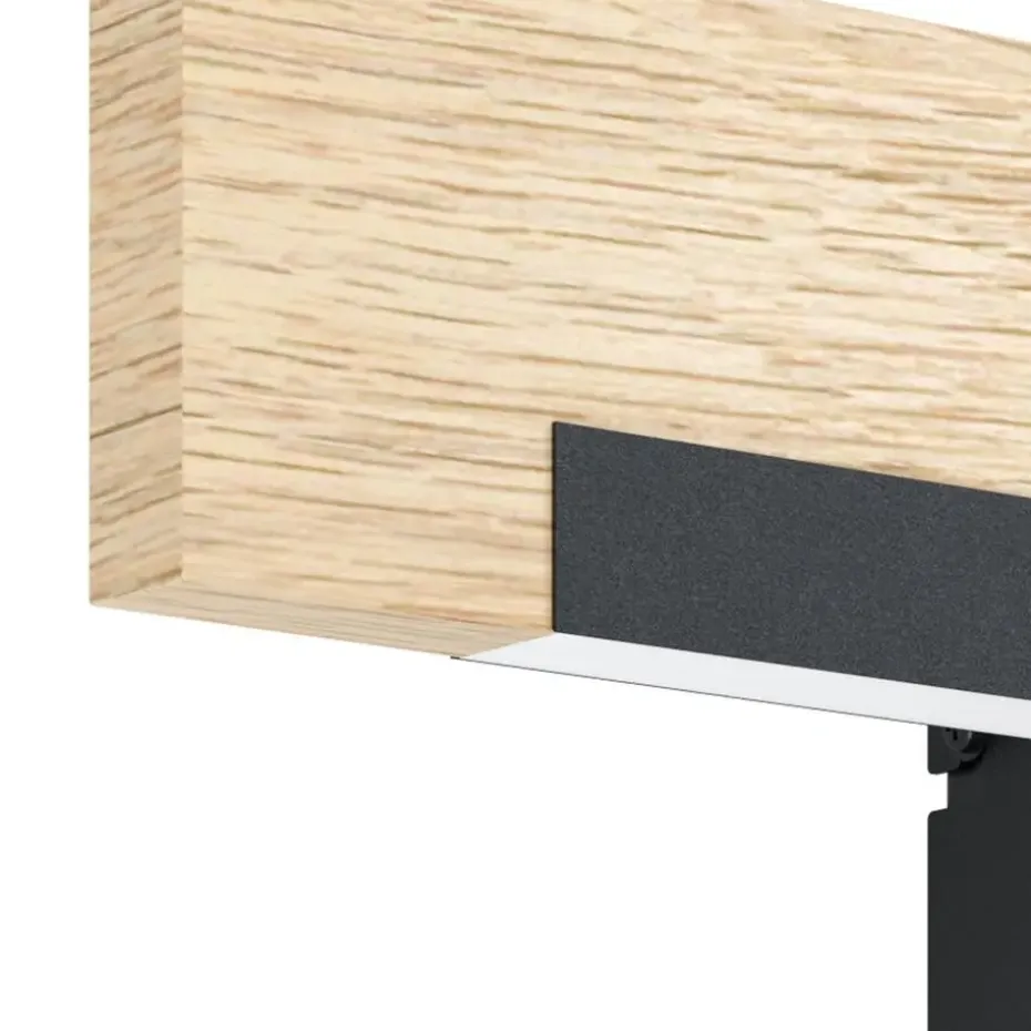 EGLOCamachoWandlamp-LED-44cm-Zwart/Bruin