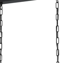 EGLOLubenhamHanglamp-E27-90cm-Zwart/Bruin