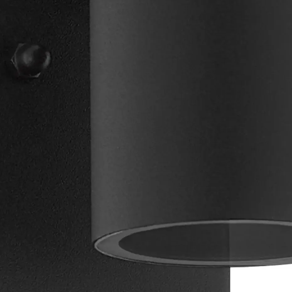 EGLORiga5WandlampBuiten-Sensor-GU10-16,5cm-Sensor-Zwart